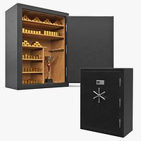 Bullion Storage Safe with Gold Bars