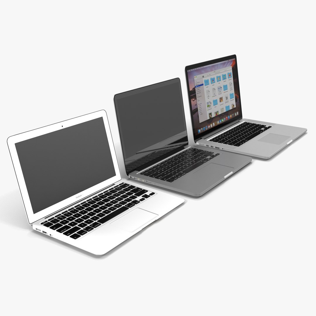 MacBook Collection 3D model preview