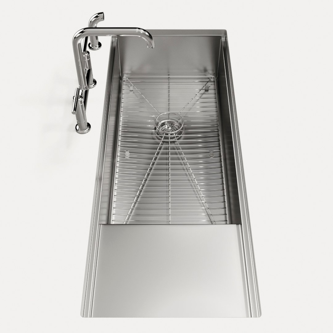 3D Kohler Stages 45 Sink TurboSquid 1659667