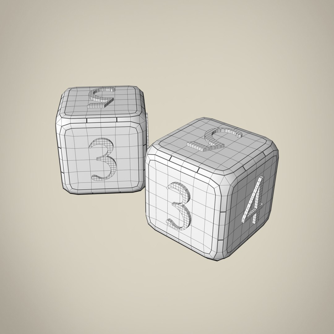 Dice Model TurboSquid 1789856