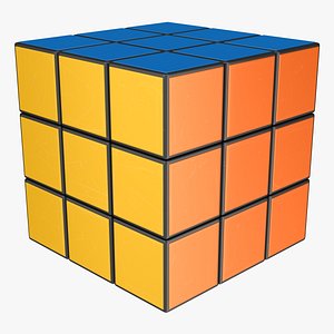 rubiks cube 3d fbx