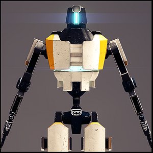 Elite Assault Droid Low-poly 3D model