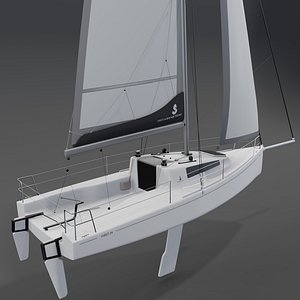 Beneteau First 24 Luxury 3D Yacht model 3D