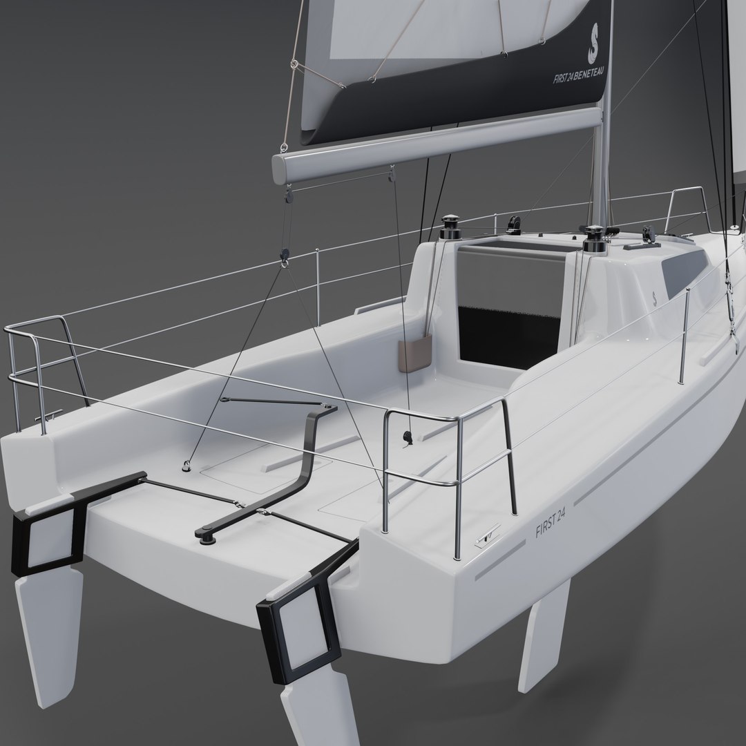 Beneteau First 24 Luxury 3D Yacht Model 3D - TurboSquid 2153729