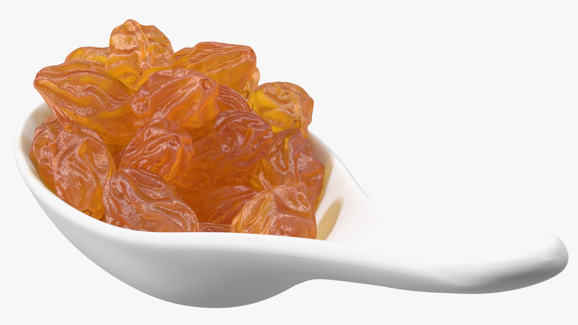 Golden Raisins In A Spoon Model - TurboSquid 1781631