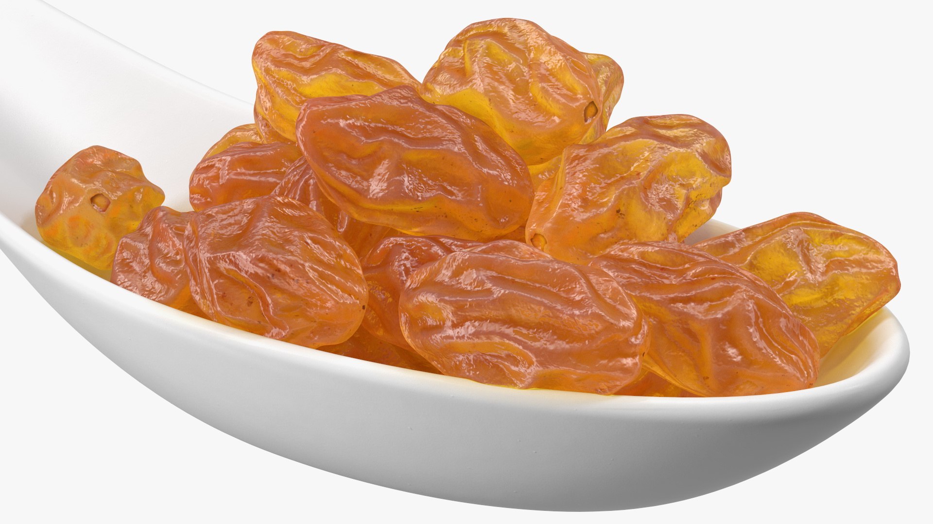 Golden Raisins In A Spoon Model - TurboSquid 1781631