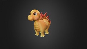 Asset - Cartoons - Dinosaur Stegosaurus Rigged