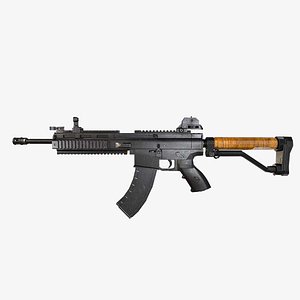Ruger-SR556 Rifle 3D Model
