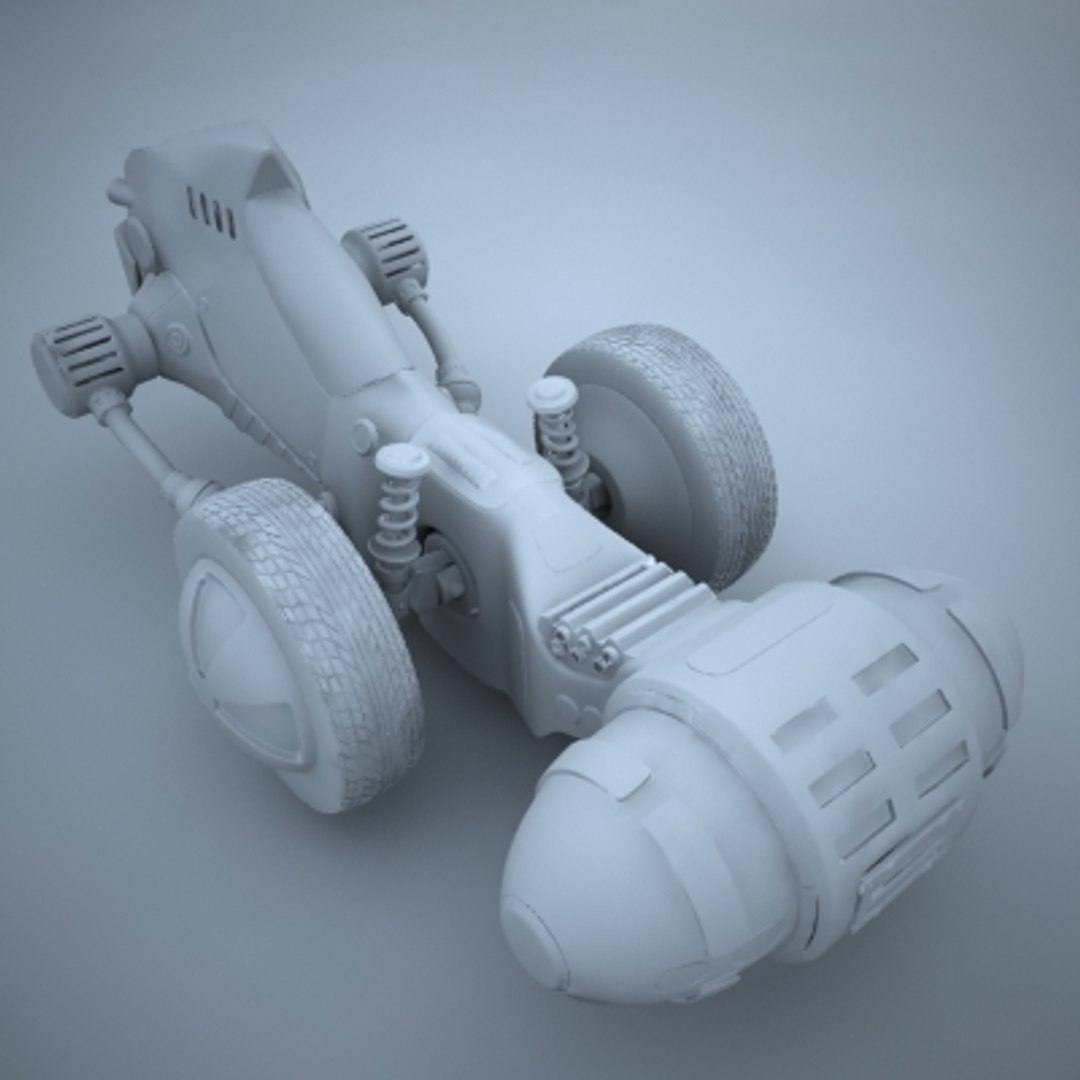free futuristic car apeiron vehicle 3d model