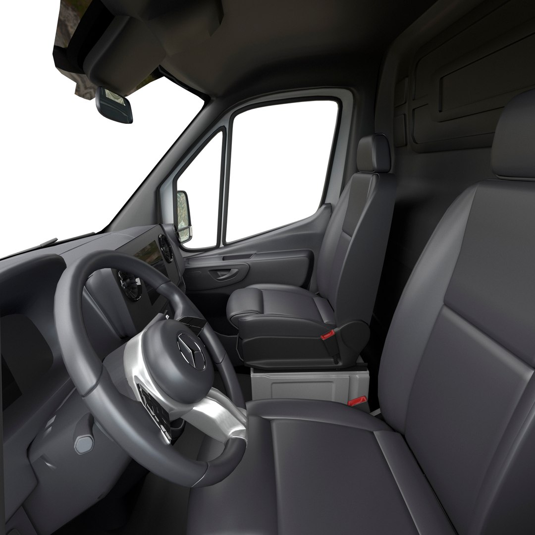 3D Mercedes Sprinter Detailed Interior Compact High Roof 2018 ...