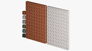 Amira openwork brick partition