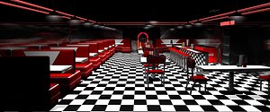 3d scene diner