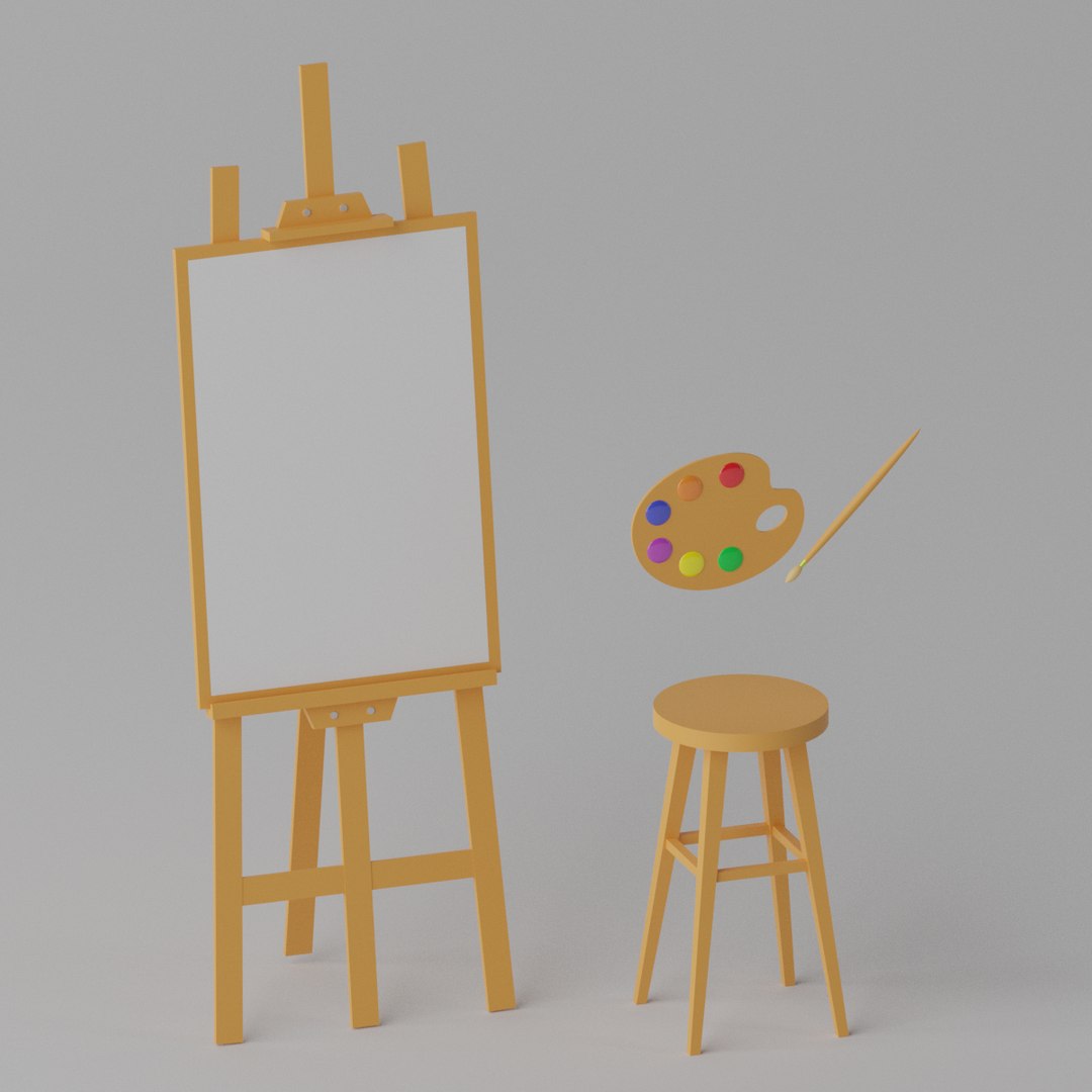 3D model Cartoon Easel and Artist Palette https://p.turbosquid.com/ts-thumb/u6/0flCjE/SK/10/png/1636644476/1920x1080/fit_q87/6a71b3178754038d701542b4a78ace25bc3cefa3/10.jpg