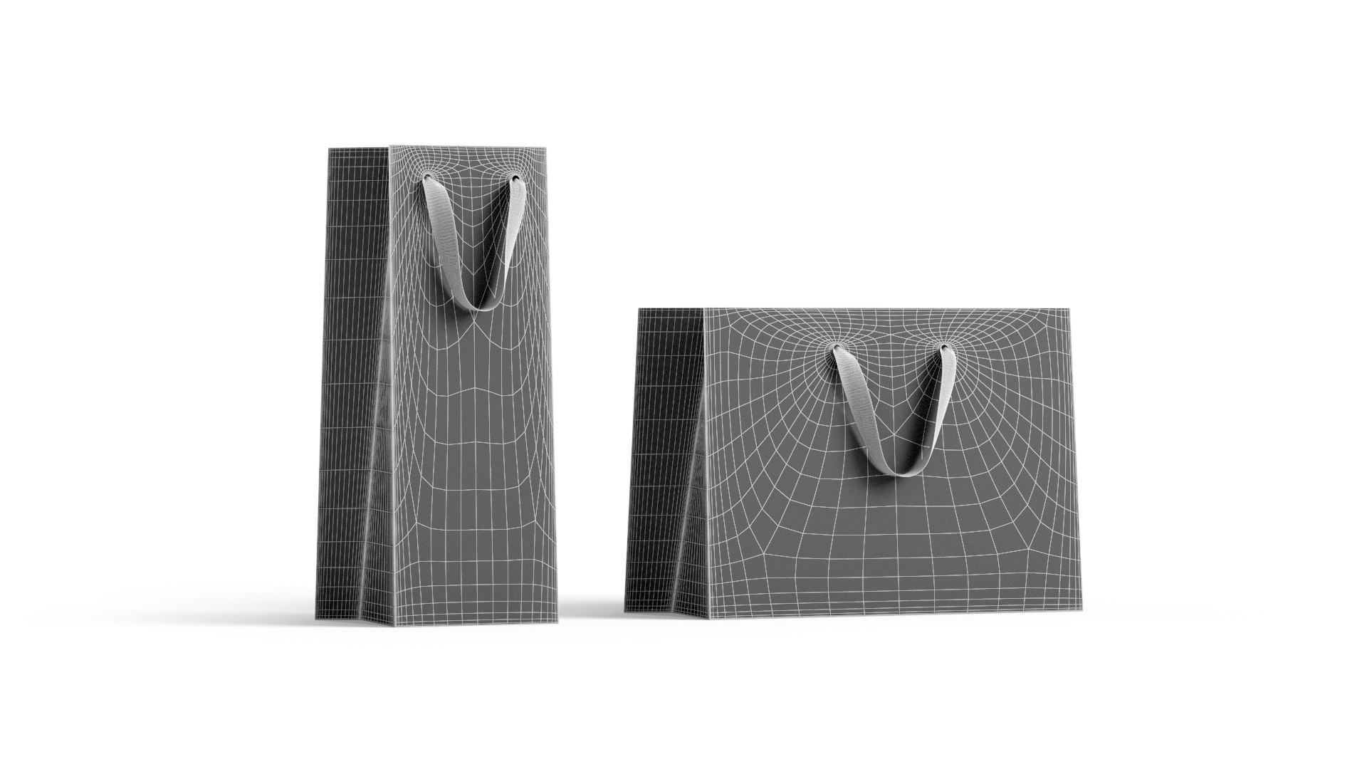 3D White Paper Gift Bag 2 Type - craft shopping pack set https://p.turbosquid.com/ts-thumb/u6/19Omnr/Jm/wireframe03/jpg/1729498983/1920x1080/fit_q87/15e2dafef6810e7ab03d18dc0bcbdc1558e3b139/wireframe03.jpg