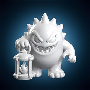 Gengar Spooky Lantern 3D Print Model 3D model