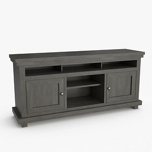 Barbeau TV Stand For TVs Dark Gray
