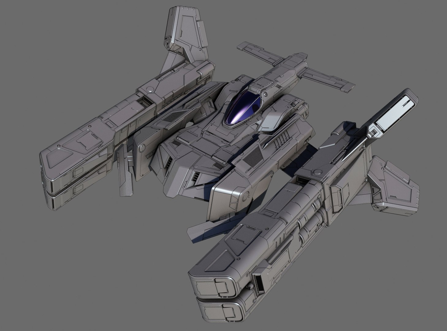 3D Model Space Fighter Hammer - TurboSquid 1419131