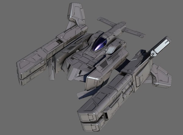 3d model space fighter