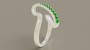 Diamond set bypass crossover ring