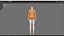 Roupas casuais 0017 - Rig - Unreal - Unity - Blender - Animado - Personagem feminina realista
