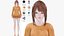 Roupas casuais 0017 - Rig - Unreal - Unity - Blender - Animado - Personagem feminina realista