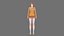 Roupas casuais 0017 - Rig - Unreal - Unity - Blender - Animado - Personagem feminina realista