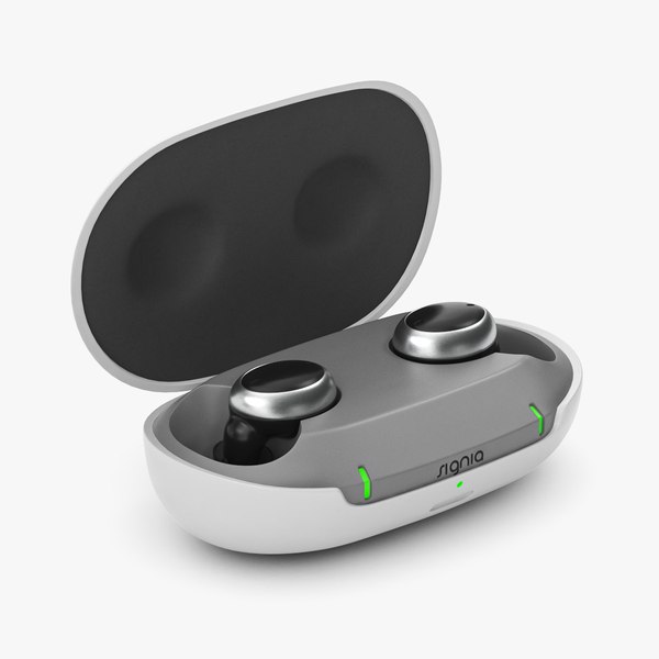 3D модель Signia Active Pro are Hearing Aids Silver - TurboSquid 2054604