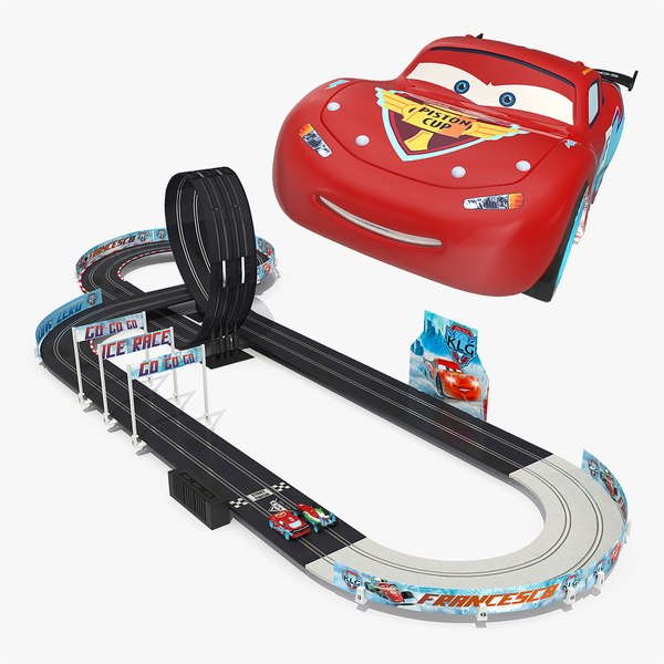 3D toy racing car track