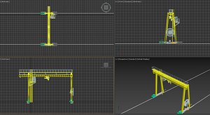 Gantry Crane 3D model