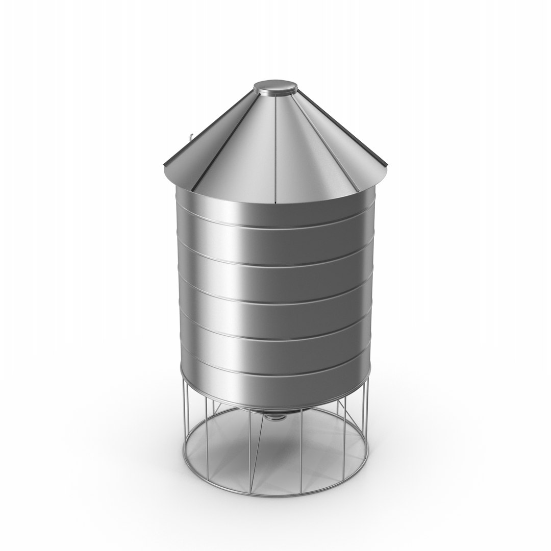 3D Steel Silo Model - TurboSquid 2168728