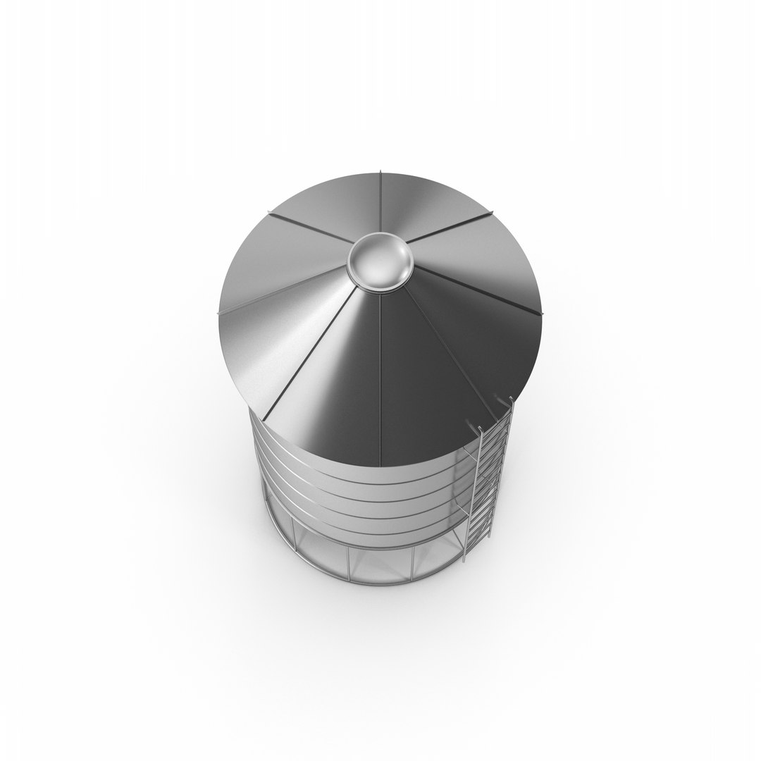 3D Steel Silo Model - TurboSquid 2168728