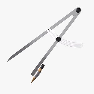 3D Drafting Compass model