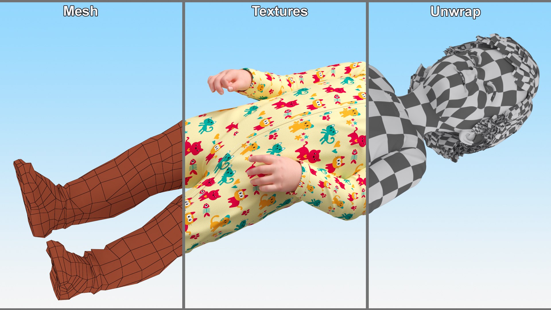 3D model Toddler Aged 1 Year in Pajamas Standing Pose https://p.turbosquid.com/ts-thumb/u6/PqRgD2/Yw/toddleraged1yearinpajamasstandingposemb3dmodel013/jpg/1723468724/1920x1080/fit_q87/cdf70a1bdbc05514779b0d3ec634d83f9aa261d9/toddleraged1yearinpajamasstandingposemb3dmodel013.jpg