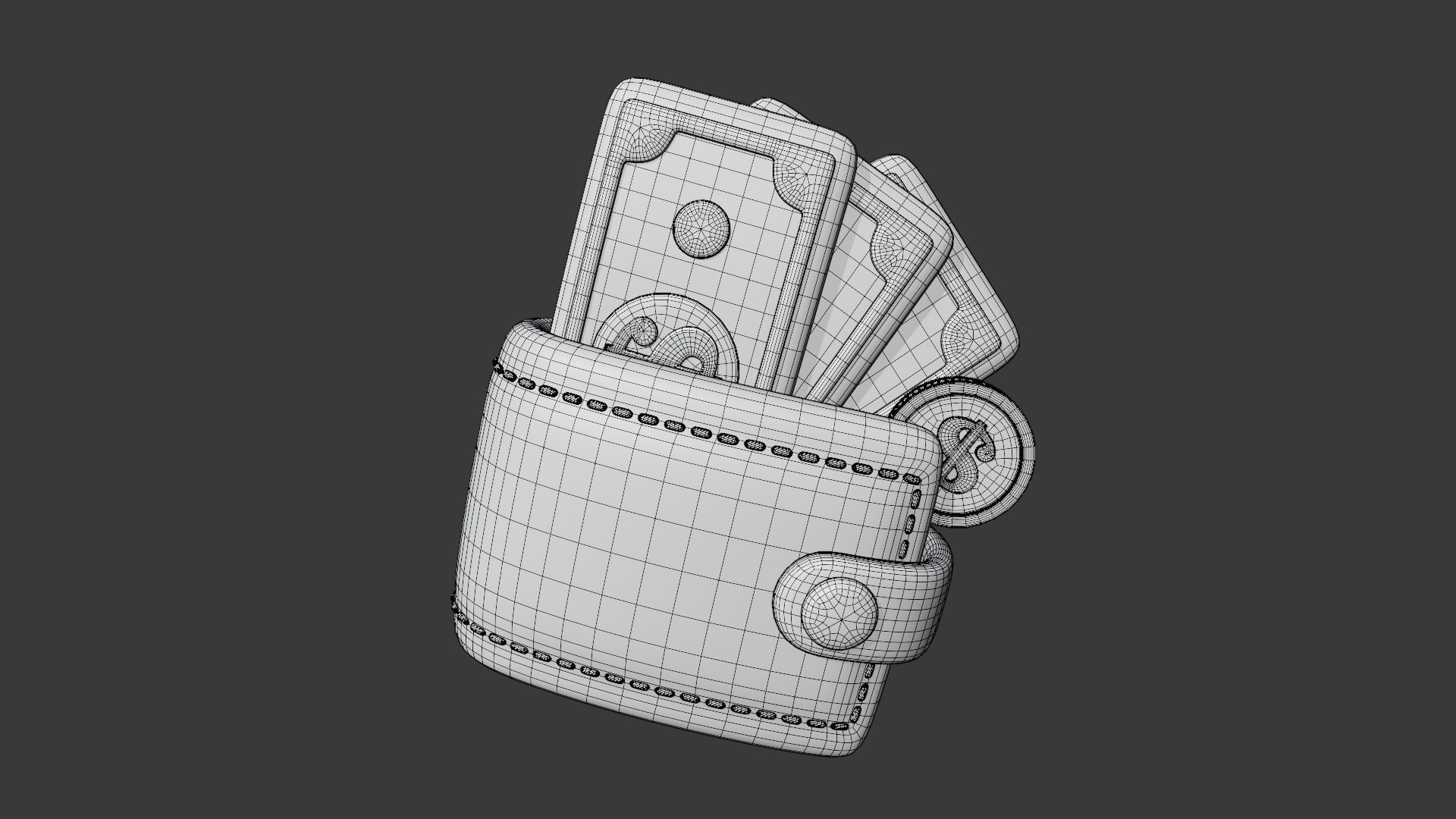 Stylized Wallet with Money model https://p.turbosquid.com/ts-thumb/u6/Tl3PZm/iS/wireframe/jpg/1748454397/1920x1080/fit_q87/5c6177eec6c811e9b955220160e73b219f1bf8a7/wireframe.jpg