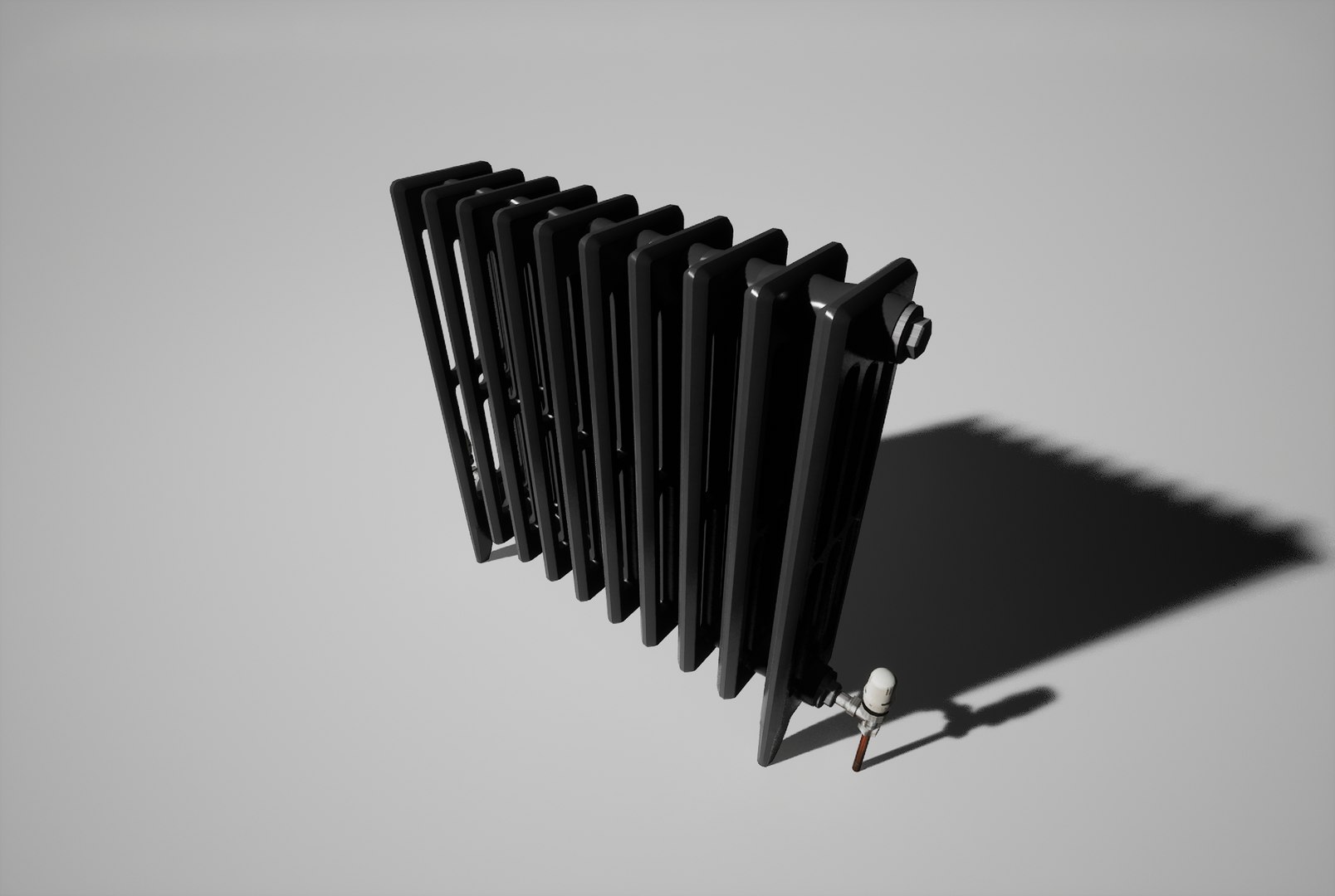 3D Cast Iron Radiator - TurboSquid 1955631