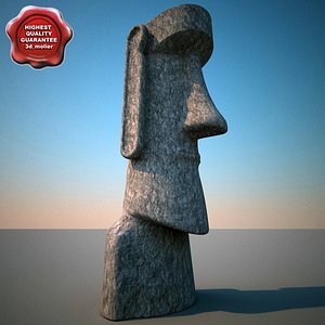 Moai 🗿 or stone statue emoji, 3D model and more in Word, Excel