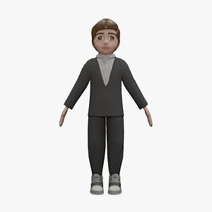 Cartoon boy4 3D model