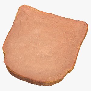 3D model Toast with Duck Paste 01