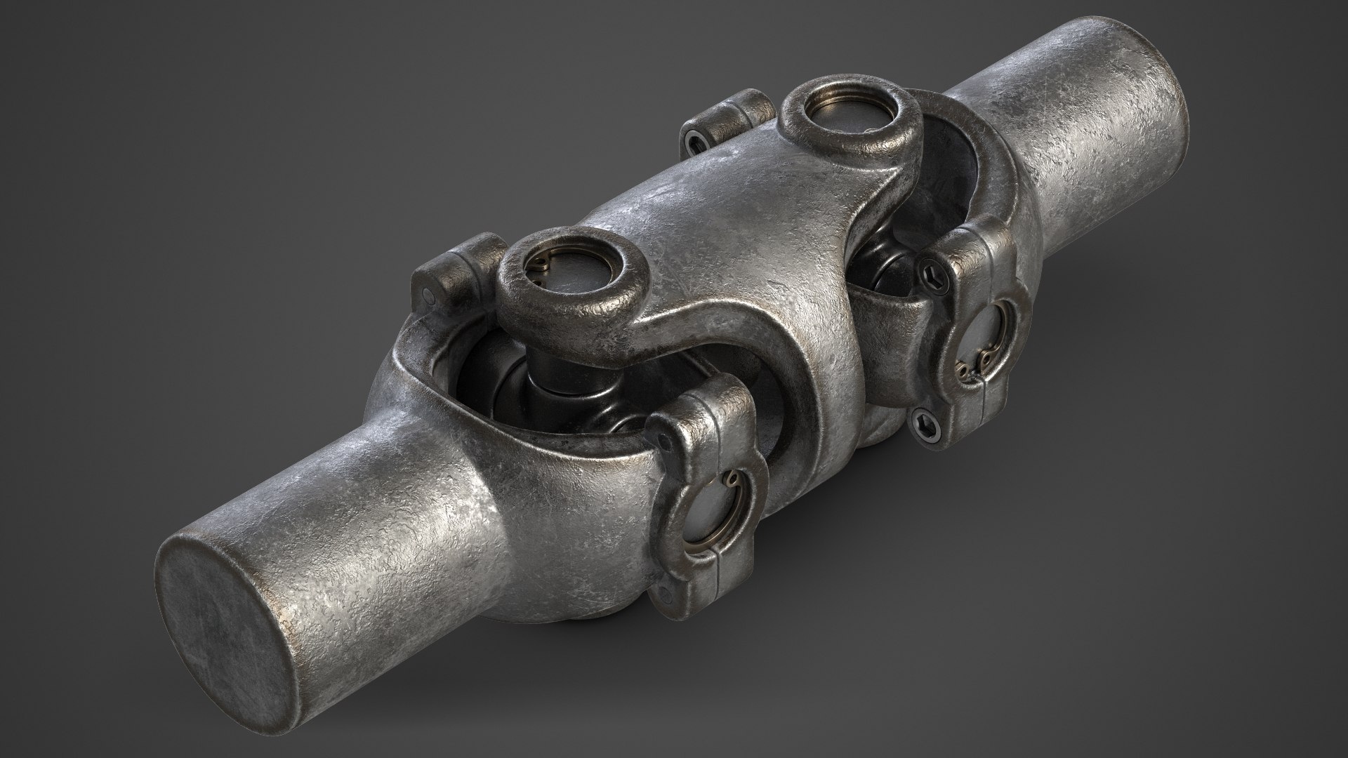 Double Cross Cardan Joint 3D - TurboSquid 1569491