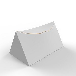 Realistic Concave Box Packaging Mockup for Eye Catching Designs 3D model