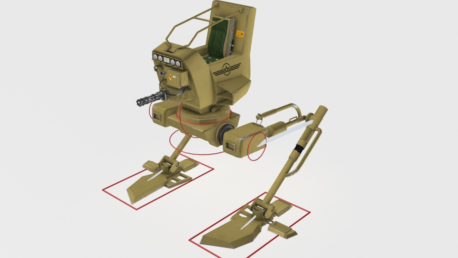 Rigged walker 3D model - TurboSquid 1369963