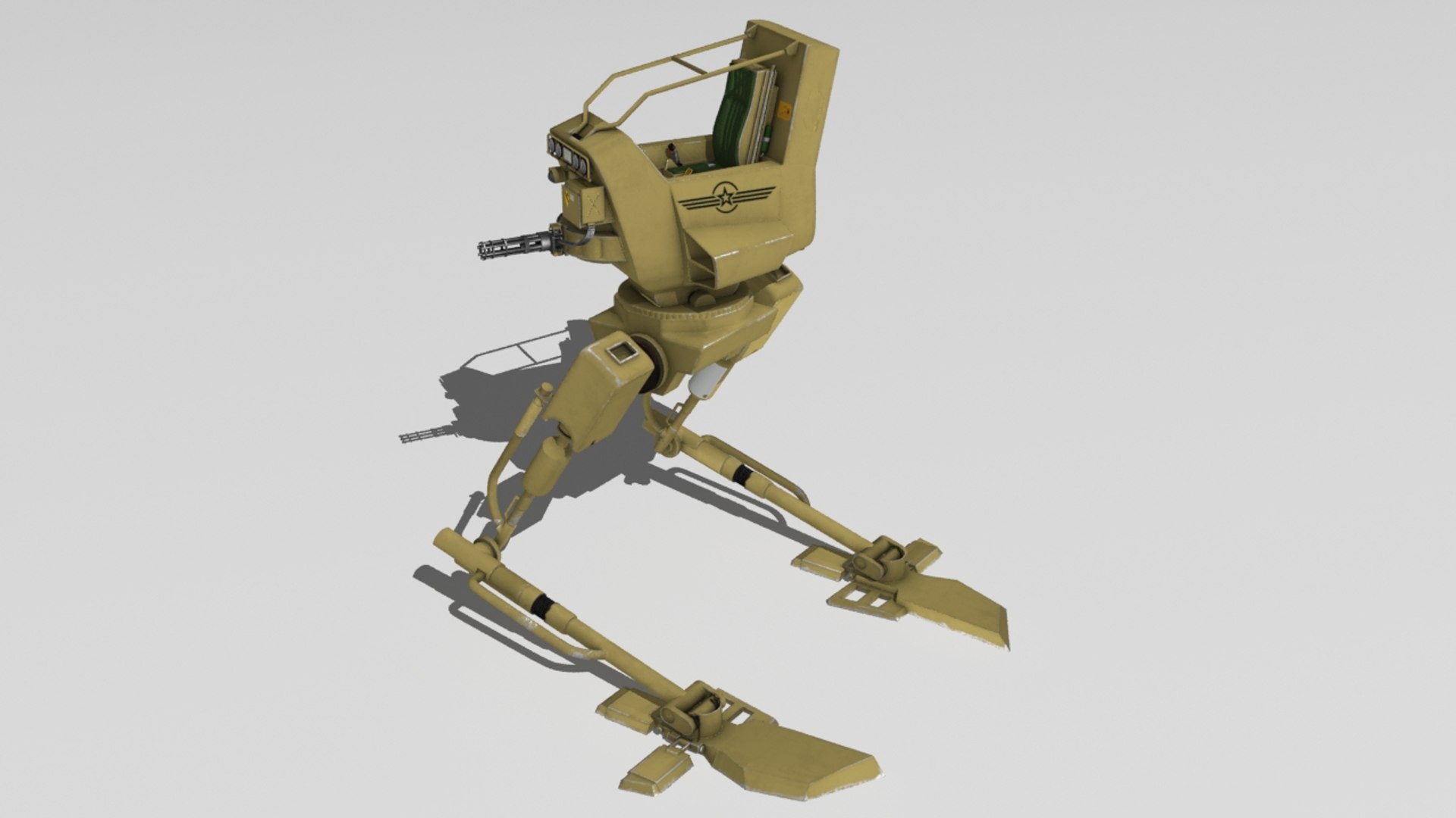 Rigged walker 3D model - TurboSquid 1369963