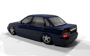 3d model of lada priora
