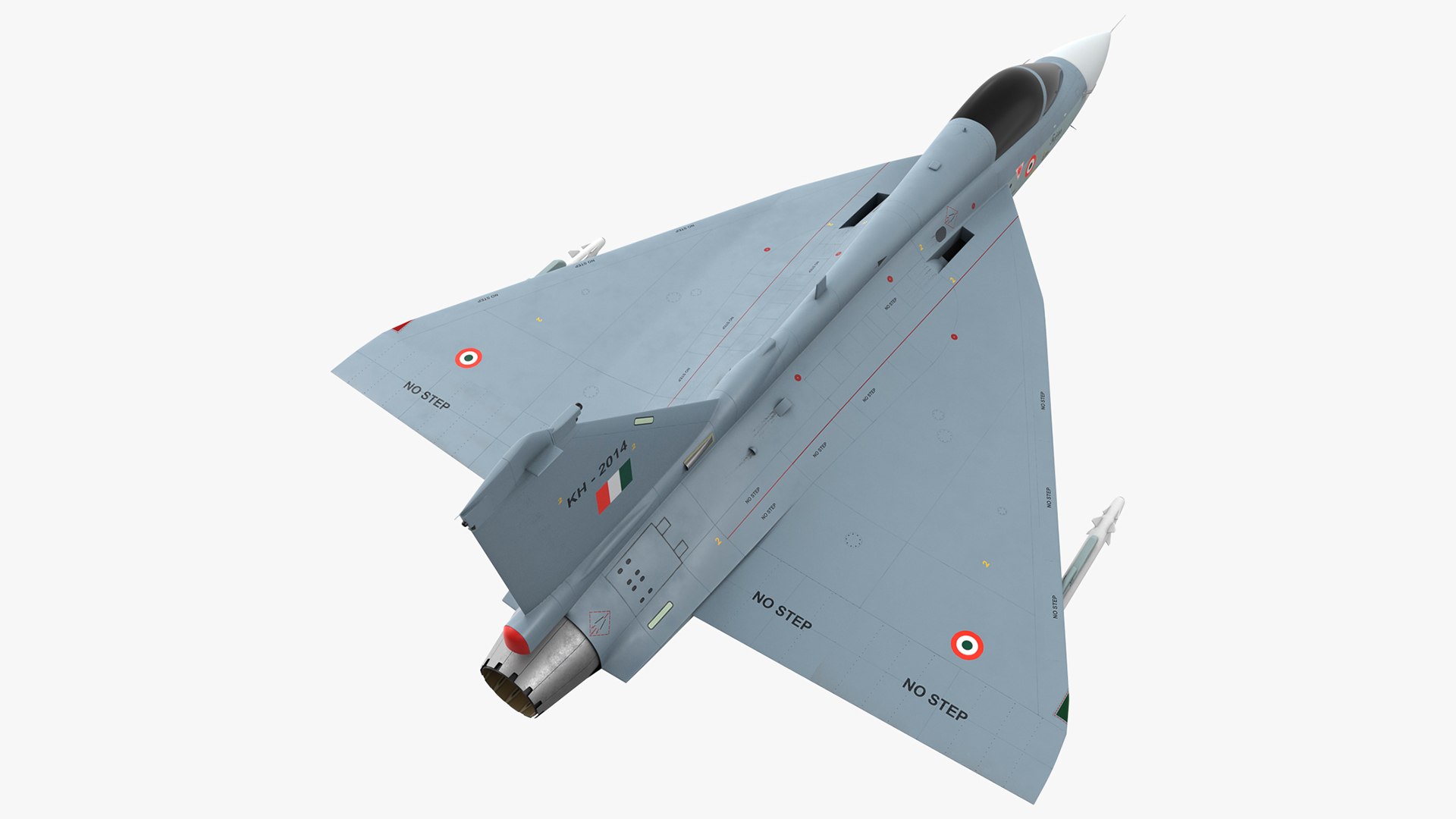 HAL Tejas Multirole Light Fighter Exterior Only 3D model preview