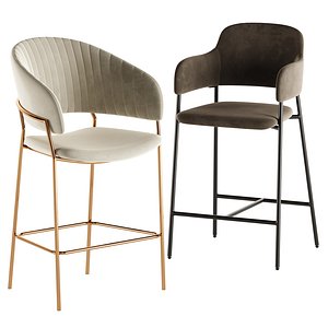 Deephouse Bar stool Piza Livorno 3D model