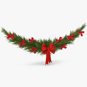 christmas garland bows v model