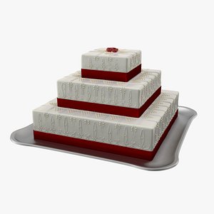 3d wedding cake model