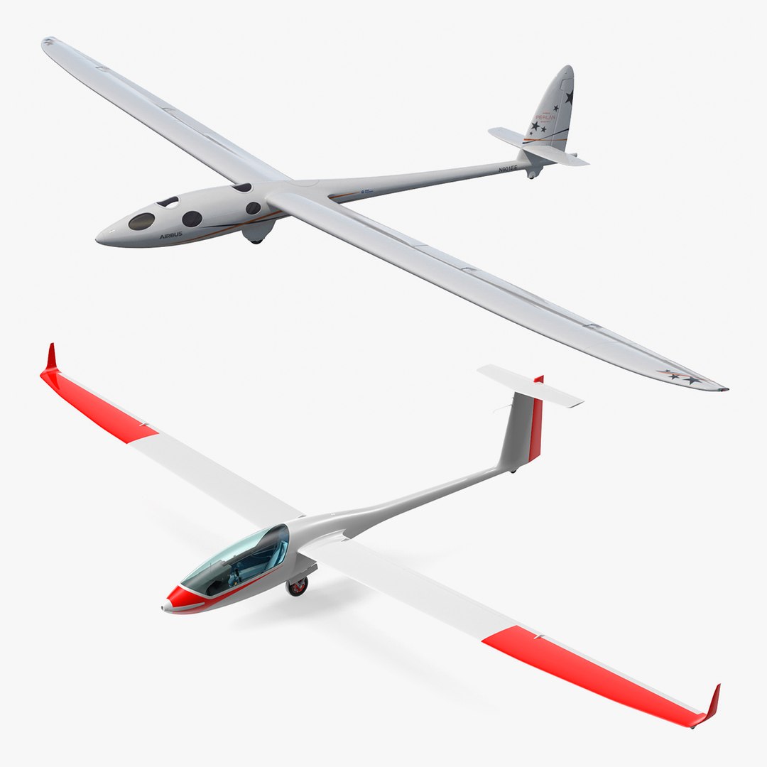 Gliders Collection 3D model preview