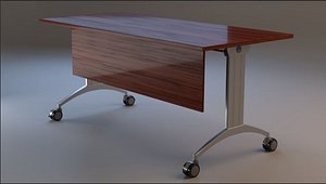 rigged 7 version desk 3D model