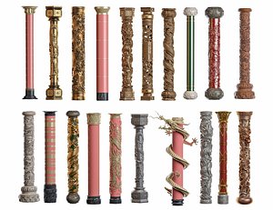 Dragon Pillar 3D model